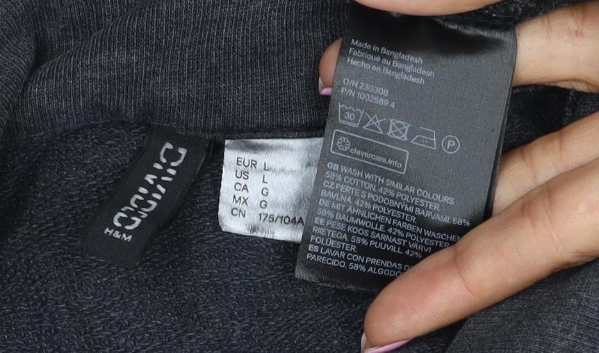 Cider Women’s Grey UK 10 Cropped Collared Henley Sweatshirt