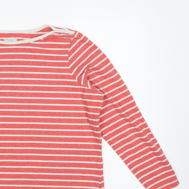 Fat Face Women’s Red Stripe UK 18 Basic Long Sleeve Jersey T-Shirt