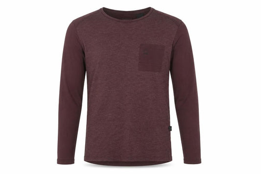 G-Star RAW Men's Brown S Long Sleeve Pocket Crew Neck T-Shirt