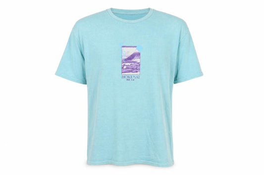 Urban Outfitters Men's Blue S Hokusai Graphic Print Art T-Shirt