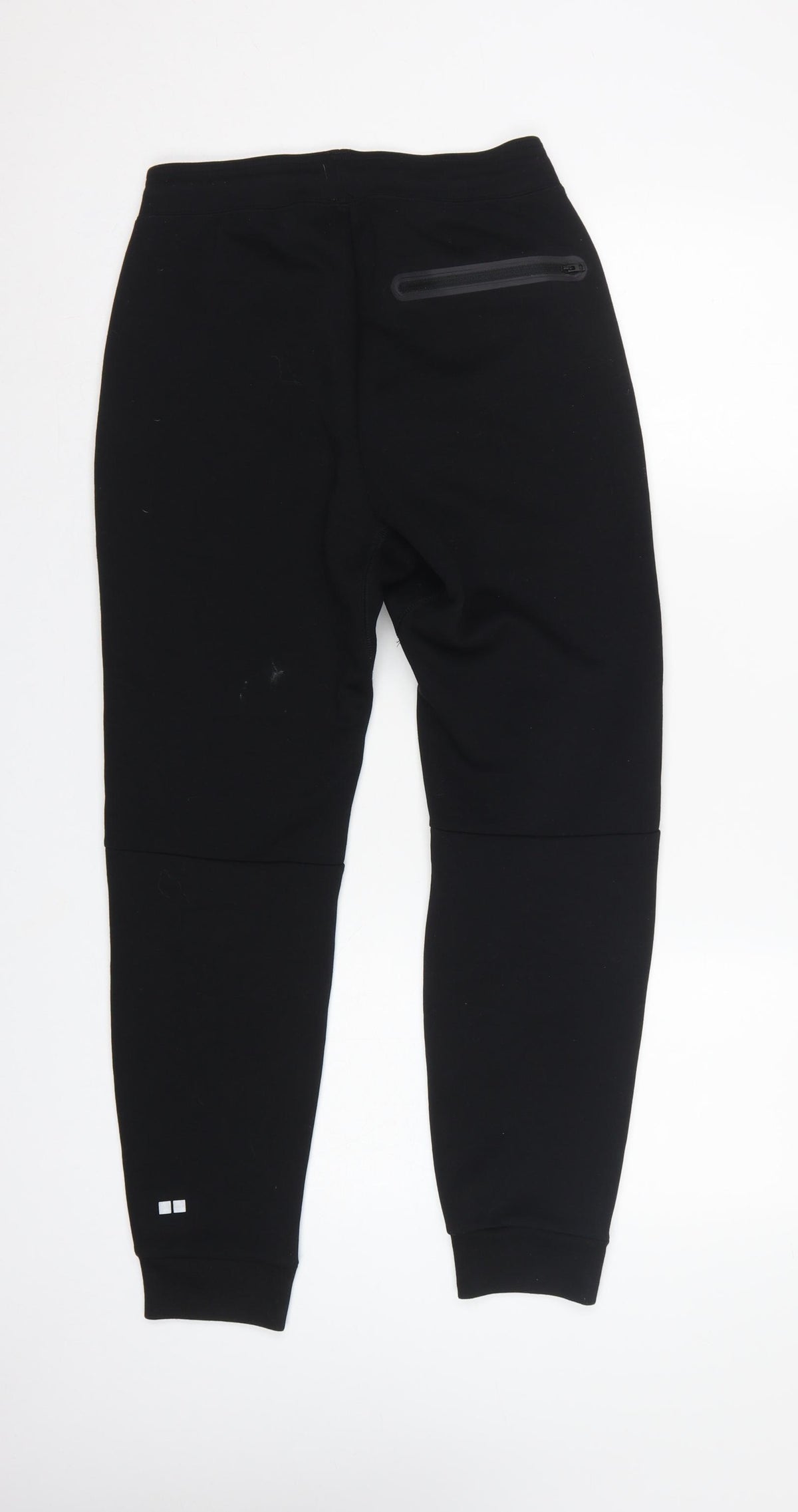 Uniqlo Women Black S Jogger Sweatpants Drawstring Zip Pockets