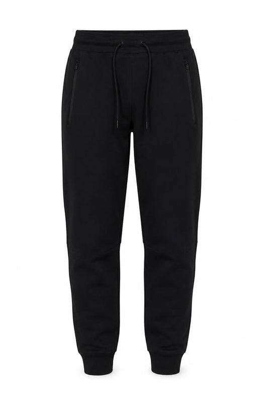 Uniqlo Women Black S Jogger Sweatpants Drawstring Zip Pockets