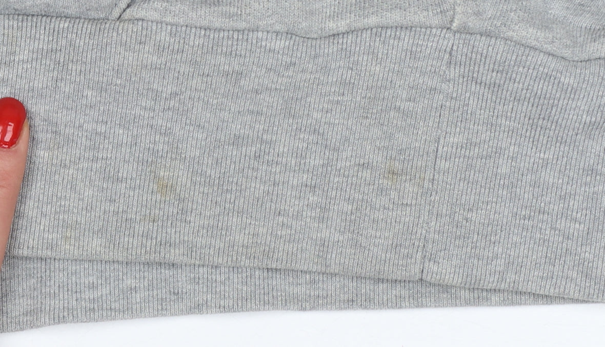 Levi's Teens Grey S Logo Pullover Hoodie Cotton Drawstring Pocket