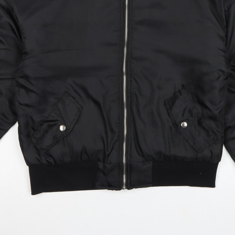 PrettyLittleThing Women Black XS Padded Bomber Jacket Zip