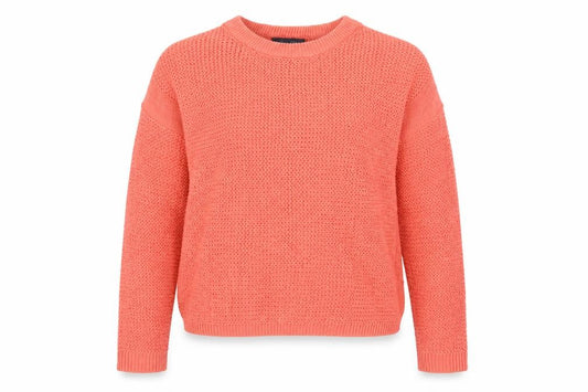 Marks & Spencer Teens Pink M Cotton Knit Pullover Crew Neck Jumper