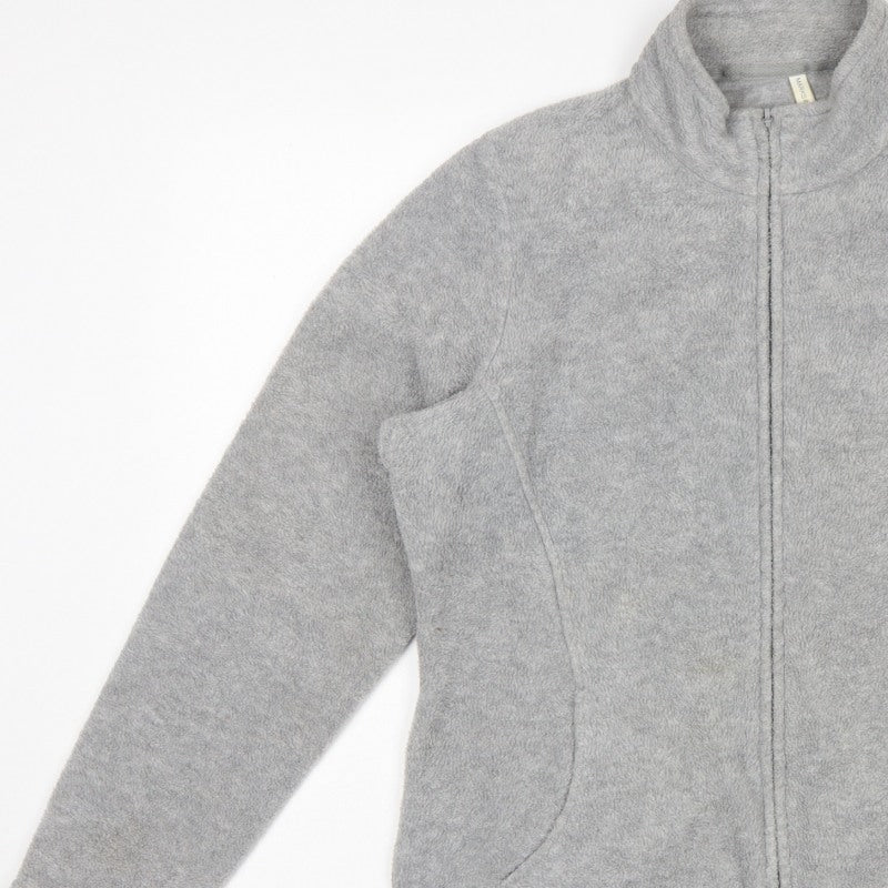 Marks & Spencer Women Grey UK 18 Fleece Full Zip Basic Jacket