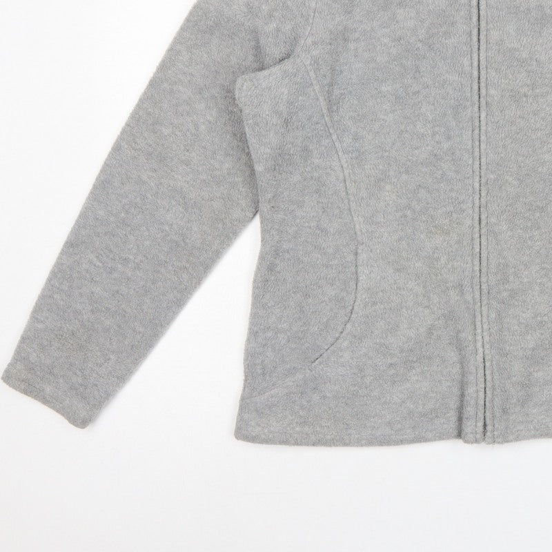 Marks & Spencer Women Grey UK 18 Fleece Full Zip Basic Jacket