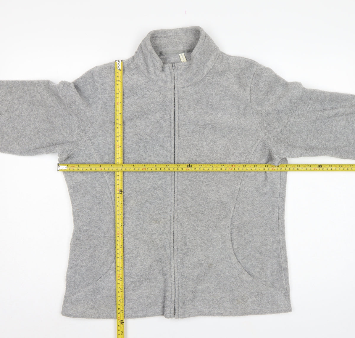Marks & Spencer Women Grey UK 18 Fleece Full Zip Basic Jacket
