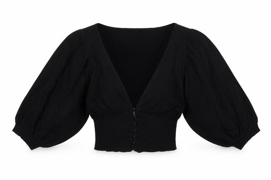 M&S Limited Collection Women Black UK 12 Button Dolman Cardigan