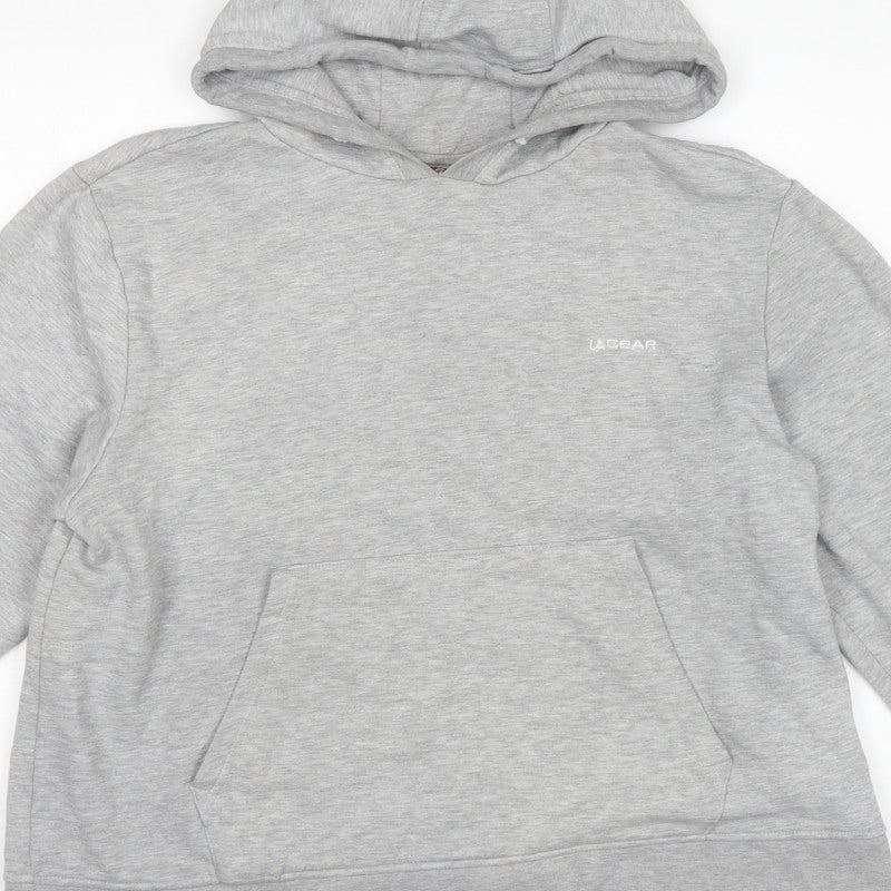 LA Gear Women’s Grey UK 22 Pullover Hoodie Logo Pocket