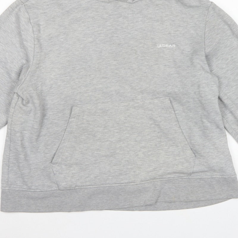 LA Gear Women’s Grey UK 22 Pullover Hoodie Logo Pocket