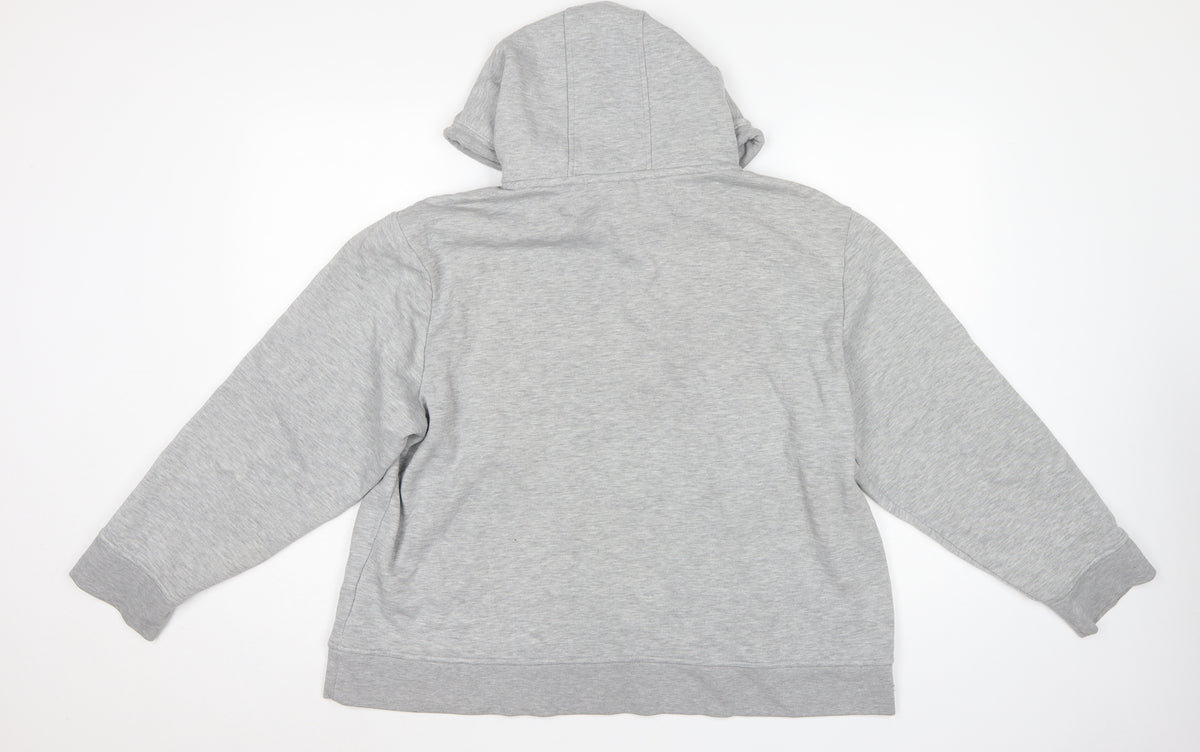 LA Gear Women’s Grey UK 22 Pullover Hoodie Logo Pocket