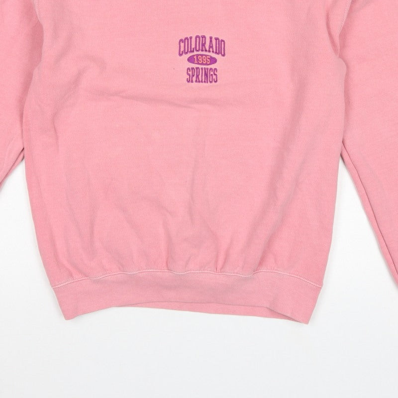 Jordan Teens Pink XS Colorado Springs 1995 Embroidered Pullover Sweatshirt