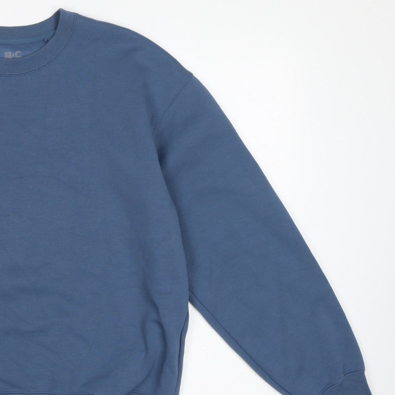 Uniqlo C Men’s Blue Size S Crew Neck Pullover Sweatshirt