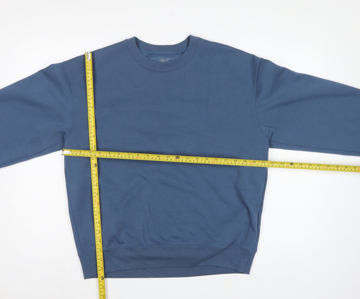 Uniqlo C Men’s Blue Size S Crew Neck Pullover Sweatshirt
