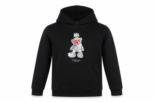 Closure LDN Boys Black 12-13 Years Bear Graphic Pullover Hoodie