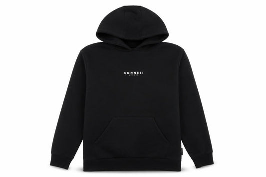 Sonneti Boys Black L Pullover Hoodie Logo Fleece Kangaroo Pocket