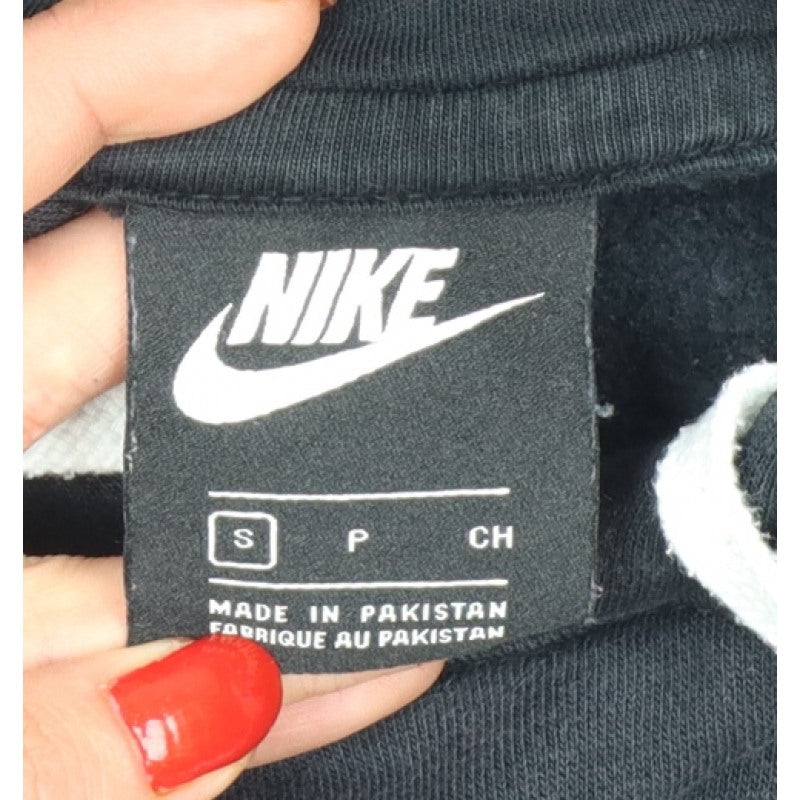 Nike Men’s Black S Pullover Hoodie Logo Graphic Fleece
