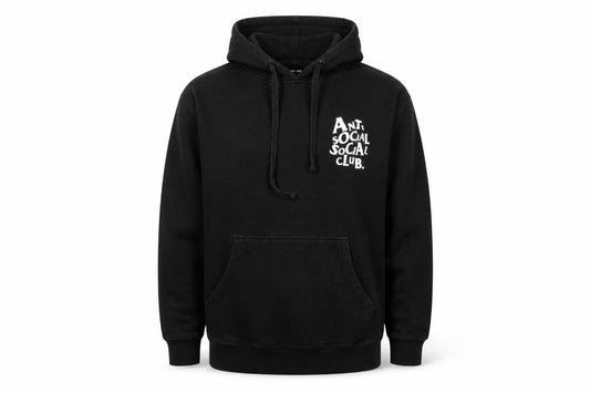 Anti Social Social Club Unisex Black M Pullover Logo Hoodie