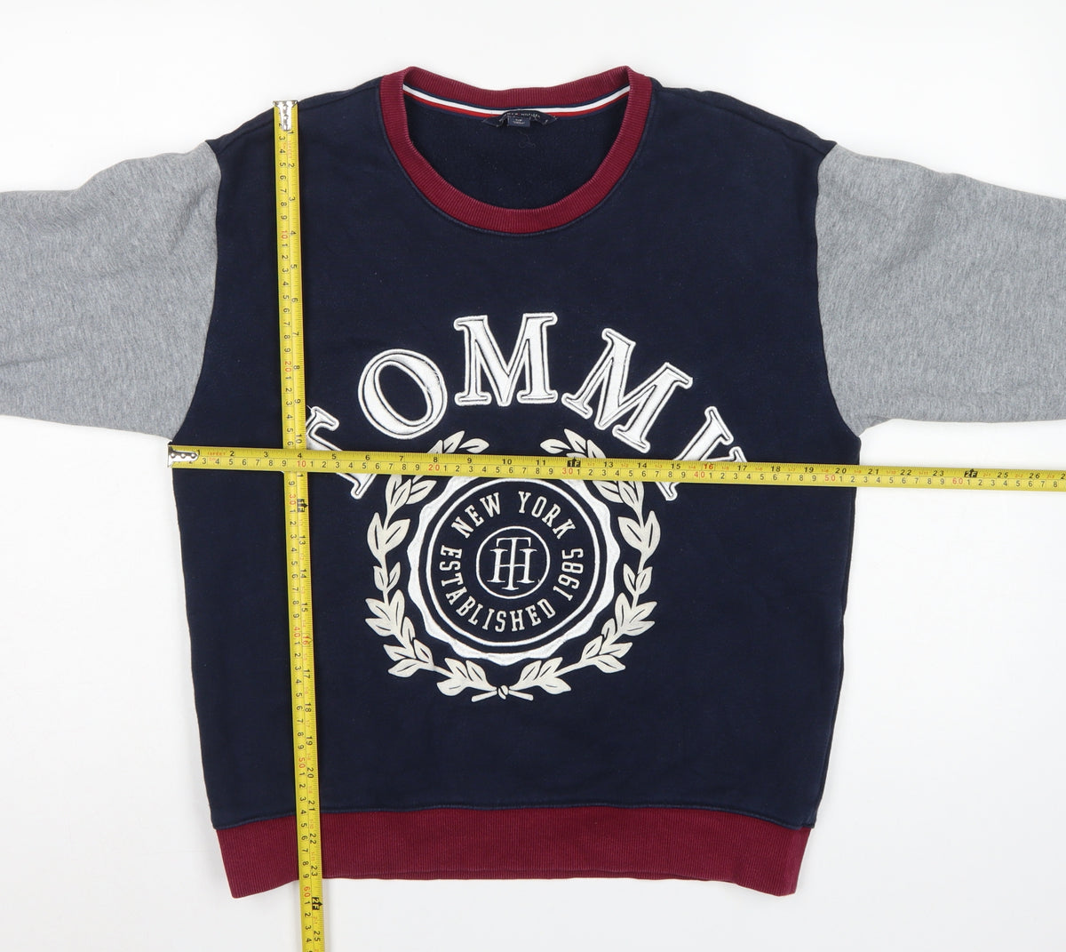 Tommy Hilfiger Women Multicoloured S Pullover Sweatshirt Logo Crew Neck
