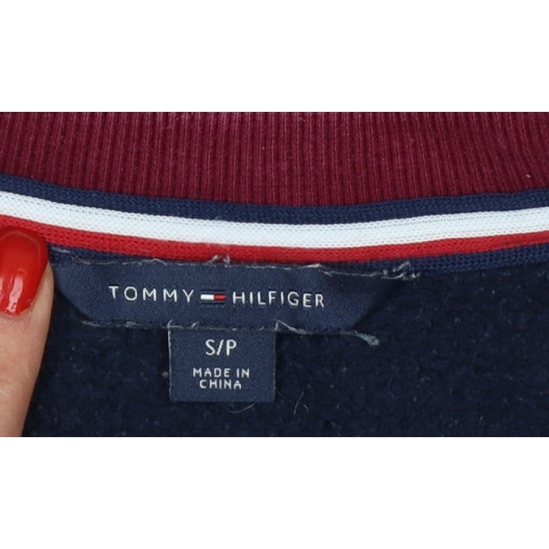 Tommy Hilfiger Women Multicoloured S Pullover Sweatshirt Logo Crew Neck