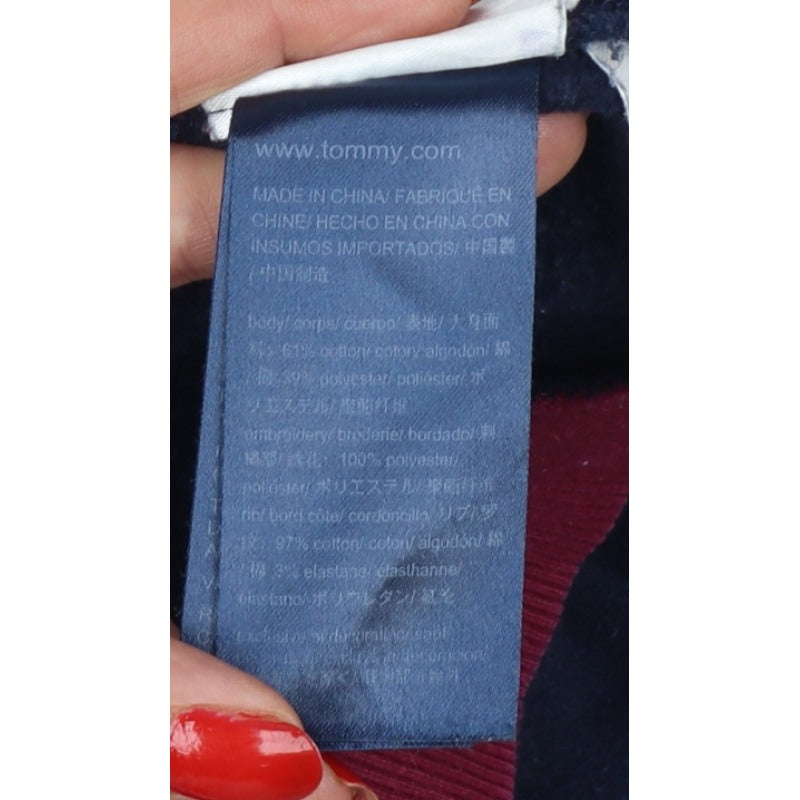 Tommy Hilfiger Women Multicoloured S Pullover Sweatshirt Logo Crew Neck