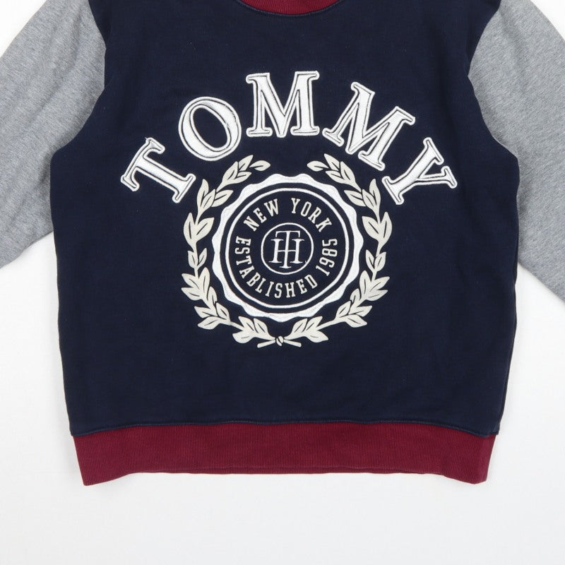 Tommy Hilfiger Women Multicoloured S Pullover Sweatshirt Logo Crew Neck