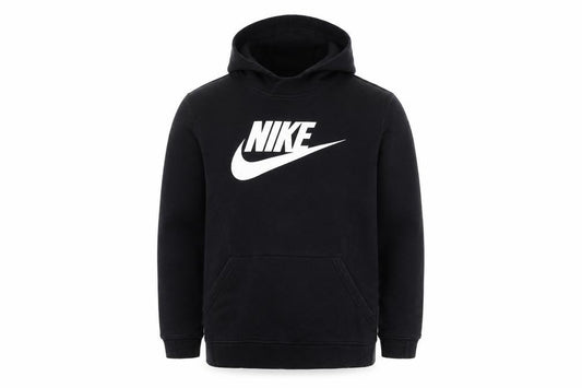 Nike Boys Black XL 158-170cm Pullover Hoodie Logo Fleece