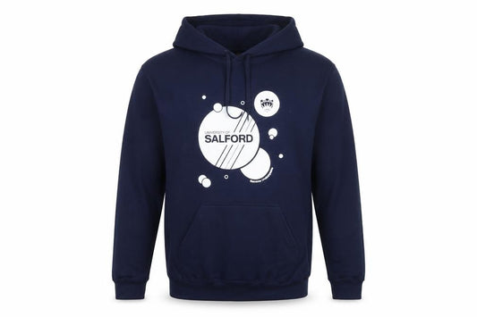 Gildan Men’s Blue M University of Salford Graphic Pullover Hoodie
