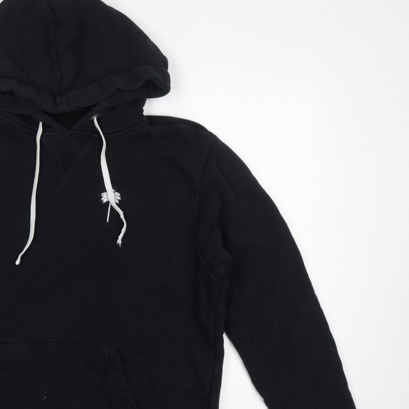 Palm Angels Men's Black L Pullover Hoodie Embroidered Palm Tree