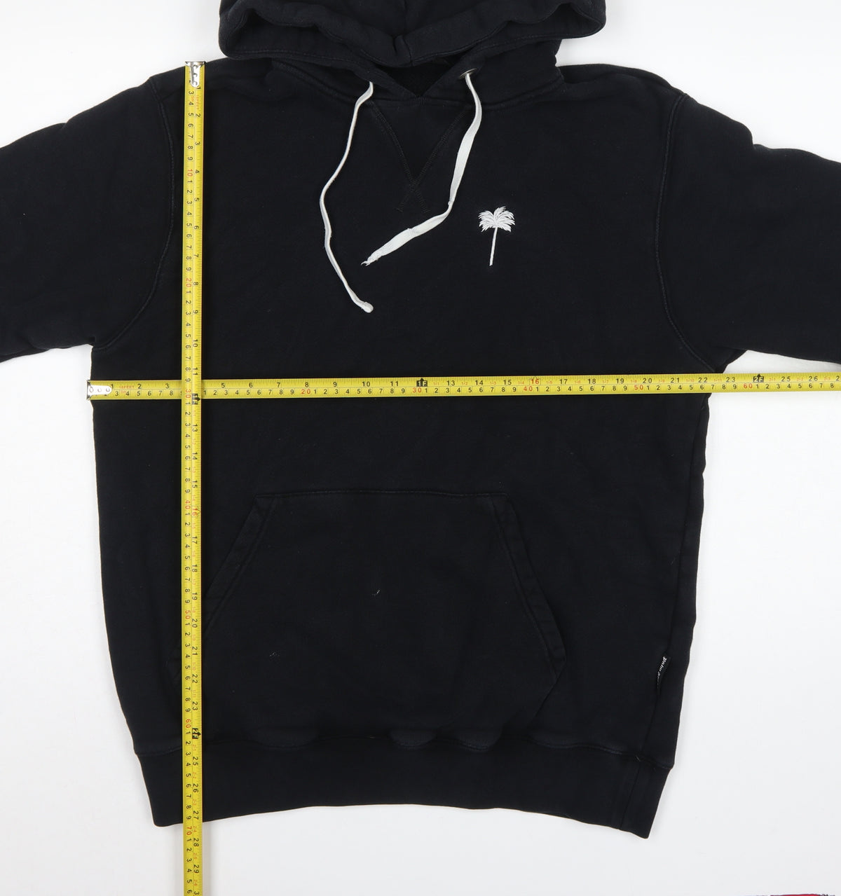 Palm Angels Men's Black L Pullover Hoodie Embroidered Palm Tree