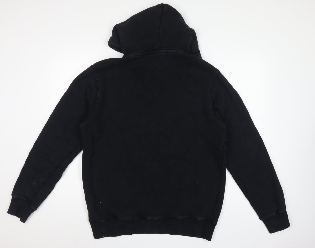 Palm Angels Men's Black L Pullover Hoodie Embroidered Palm Tree