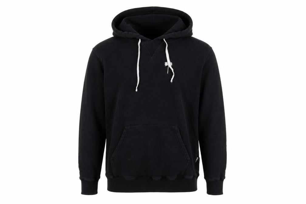 Palm Angels Men's Black L Pullover Hoodie Embroidered Palm Tree