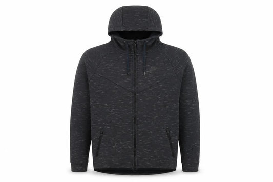 Nike Men’s Grey L Full Zip Hooded Sweatshirt Sports Logo