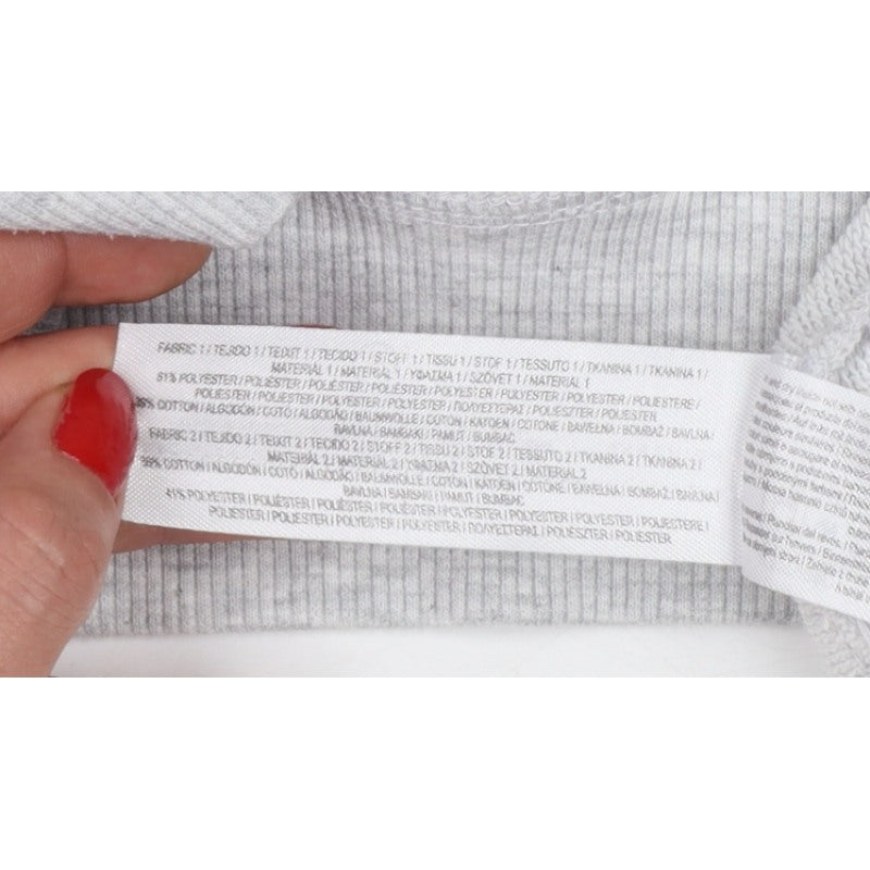 Yale University Women’s Grey & White S 1/4 Zip Logo Sweatshirt