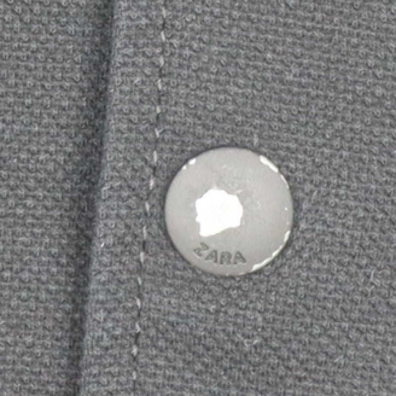 Zara Men's Black M Varsity Bomber Jacket Snap Button Stretch