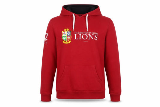 British & Irish Lions Men’s Red L Pullover Rugby Hoodie
