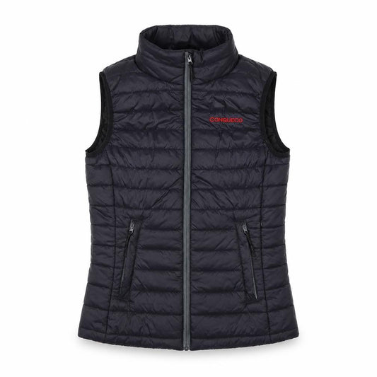 Conqueco Women Black S Padded Quilted Puffer Bodywarmer Gilet