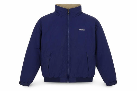 HEAD Mens Blue XL Fleece Lined Full Zip Bomber Jacket