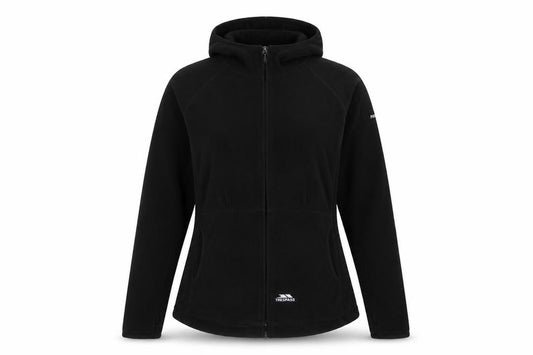 Trespass Women’s Black UK 12 Hooded AT100 Fleece Full Zip Jacket