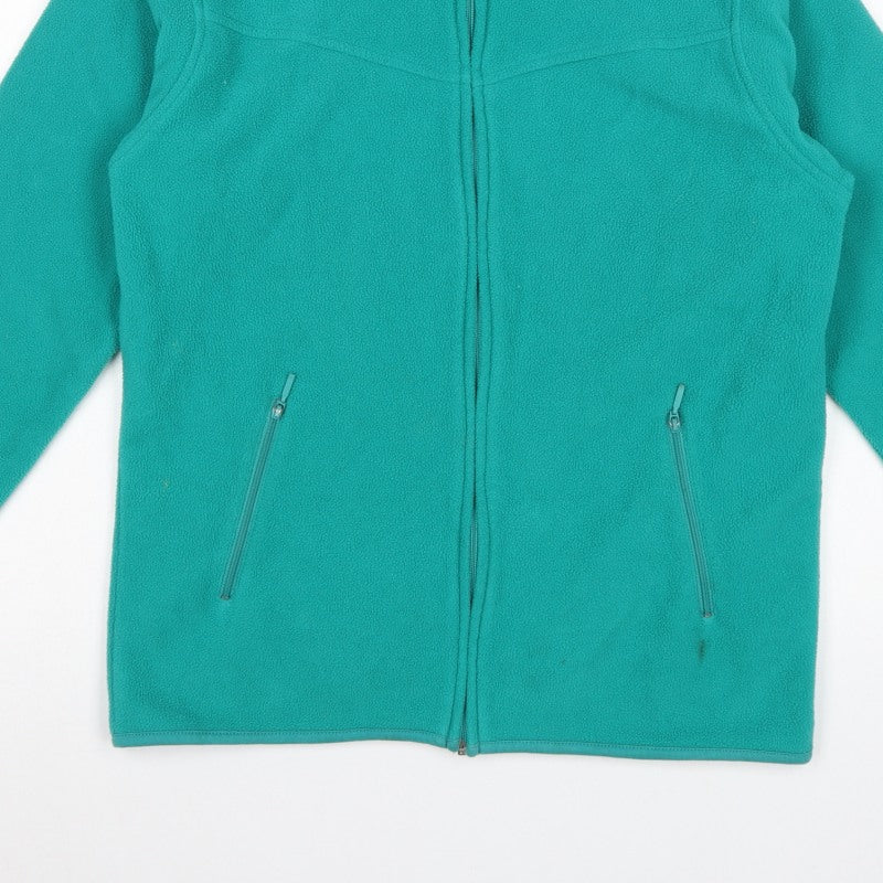 EWM Pure Classics Women's Green Size 10-12 Basic Full Zip Fleece Jacket