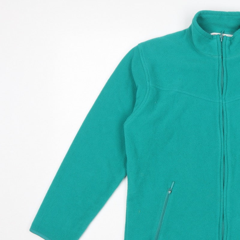 EWM Pure Classics Women's Green Size 10-12 Basic Full Zip Fleece Jacket