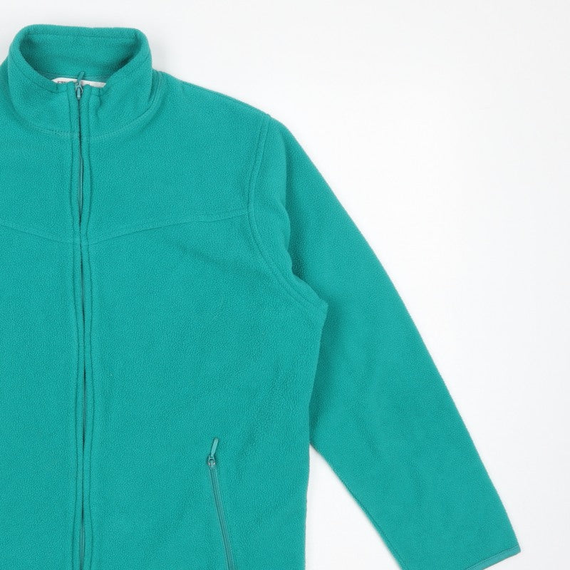 EWM Pure Classics Women's Green Size 10-12 Basic Full Zip Fleece Jacket