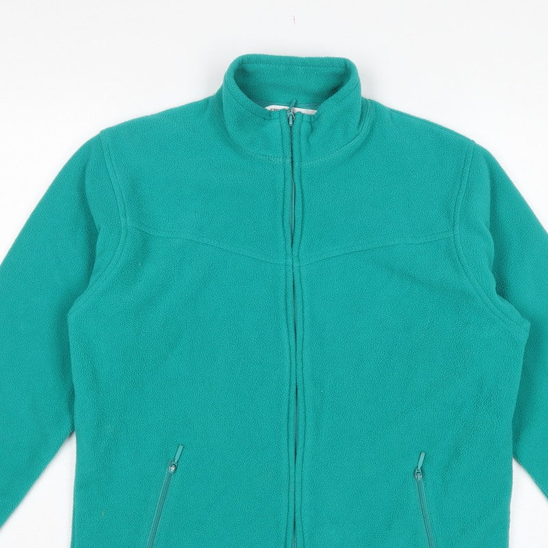 EWM Pure Classics Women's Green Size 10-12 Basic Full Zip Fleece Jacket
