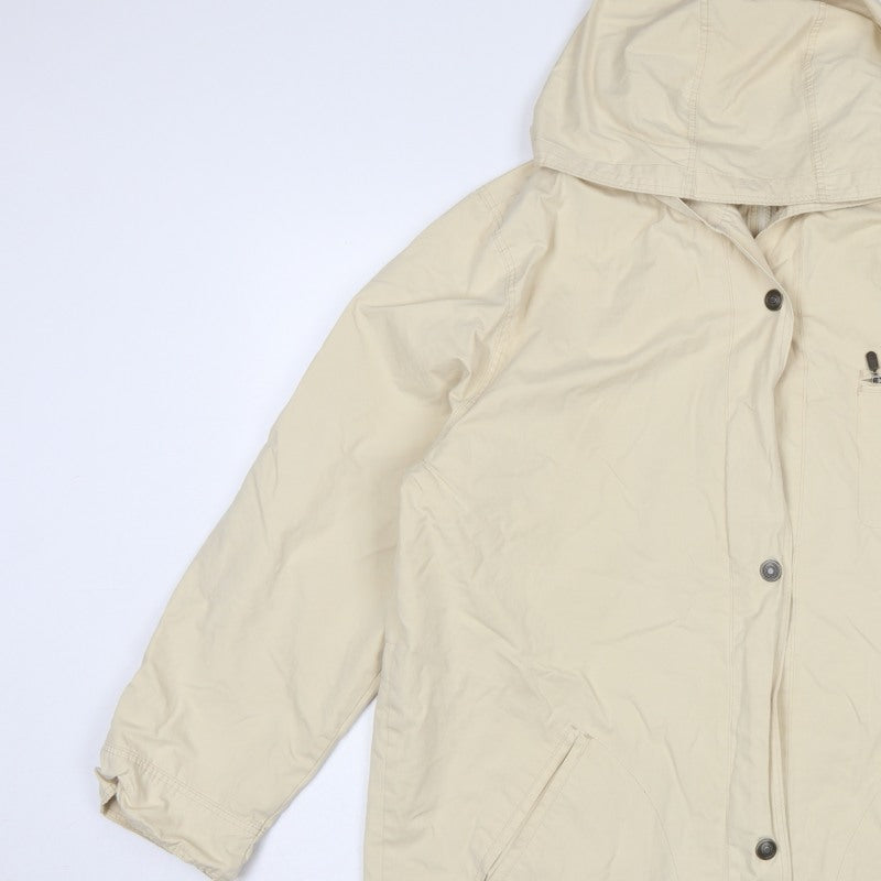 Marks & Spencer St Michael Women's Beige UK 16 Hooded Parka Coat