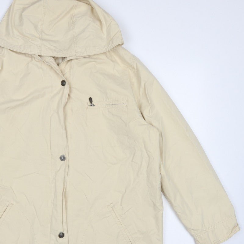 Marks & Spencer St Michael Women's Beige UK 16 Hooded Parka Coat