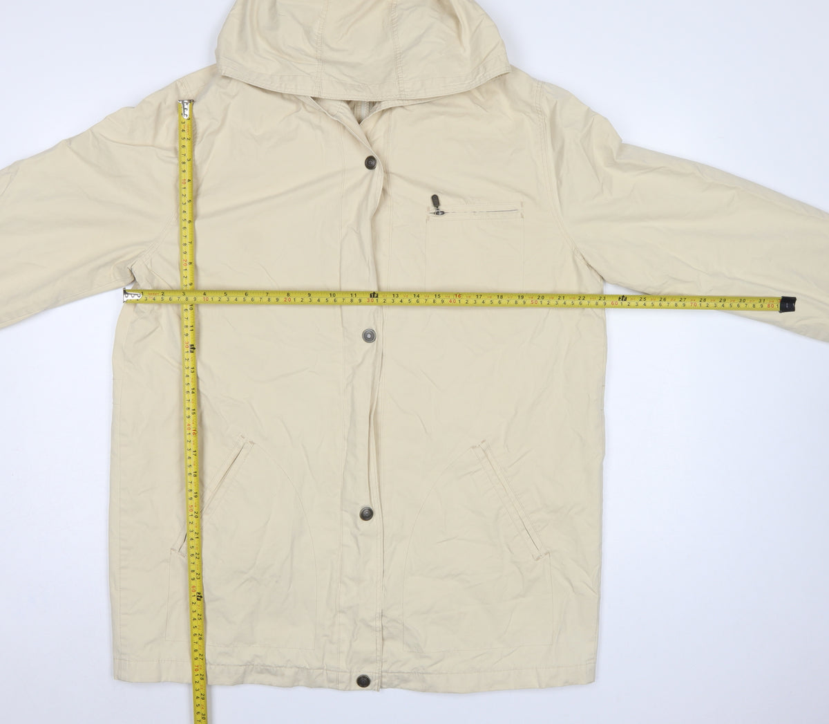 Marks & Spencer St Michael Women's Beige UK 16 Hooded Parka Coat