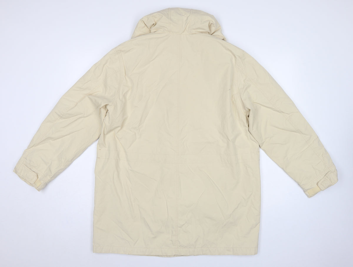 Marks & Spencer St Michael Women's Beige UK 16 Hooded Parka Coat