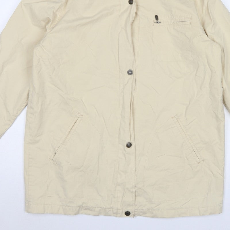 Marks & Spencer St Michael Women's Beige UK 16 Hooded Parka Coat