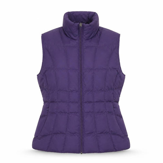 Per Una Women Purple M Water Resistant Quilted Puffer Gilet Waistcoat